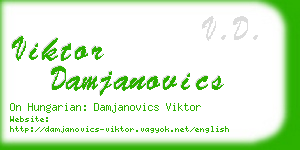 viktor damjanovics business card